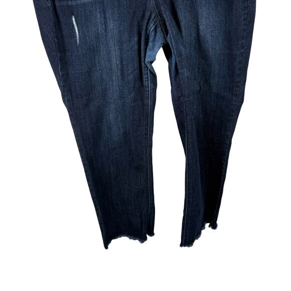 Democracy "Ab" Solution Dark Wash Straight Jeans Hi Rise Stretch Womens 14W - Picture 3 of 7